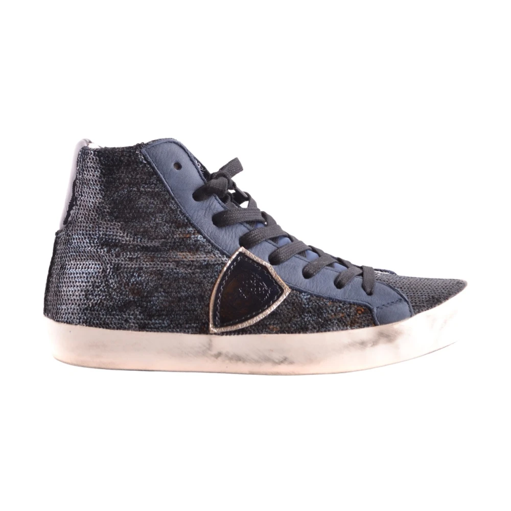 Philippe Model Grijze Trainingssneakers Heren Schoenen Blauw