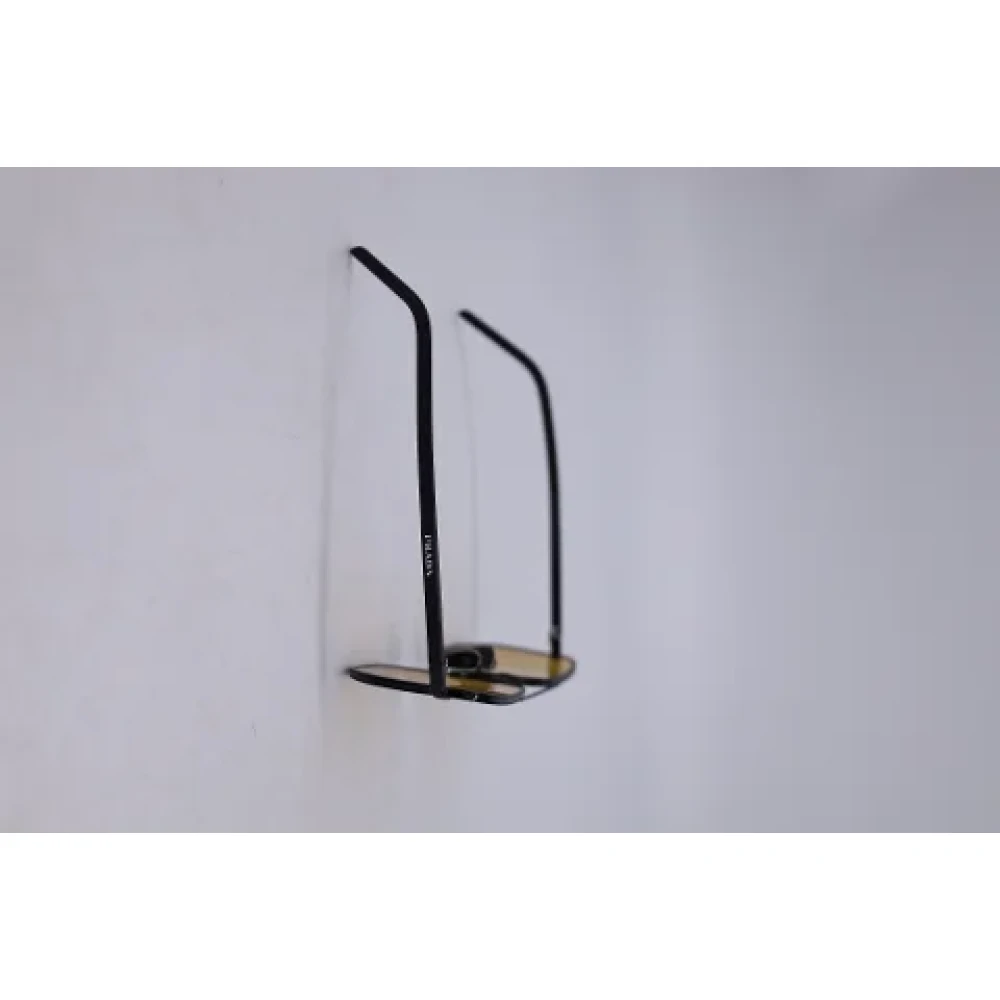 Prada Vintage Pre-owned Metal sunglasses Black Heren