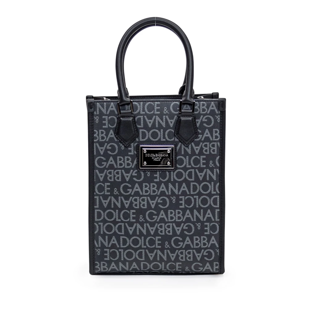 Dolce & Gabbana Winkel Tas met JCQ Logo Black Heren