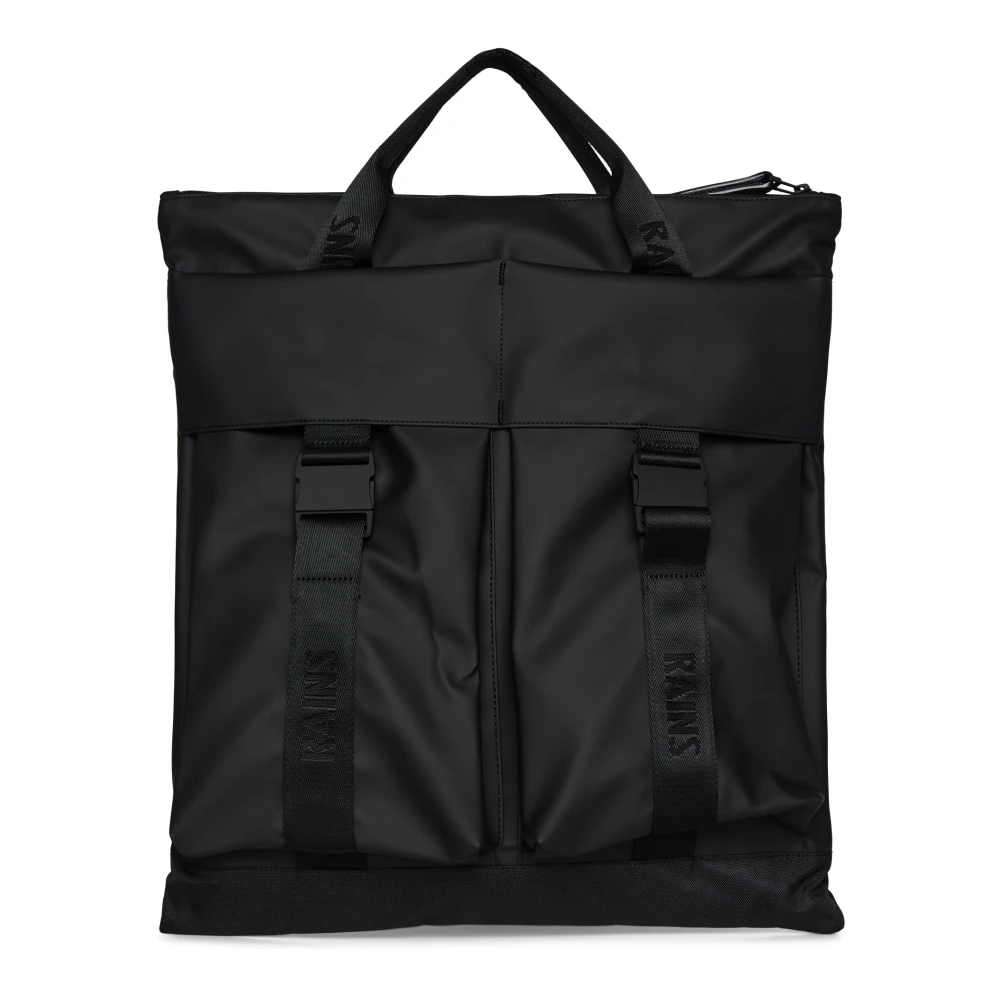 Rains Trail Tote Bag Black Unisex