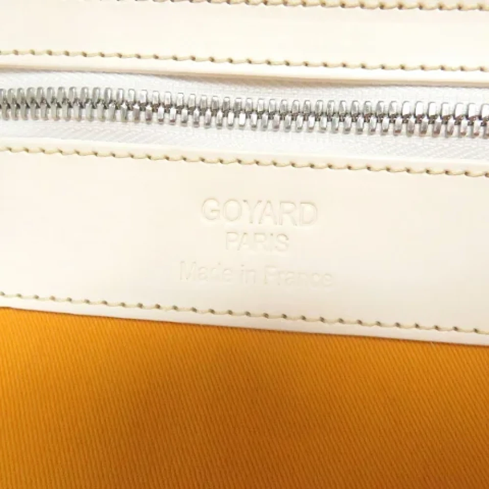 Goyard Vintage Pre-owned Leather travel-bags White Dames