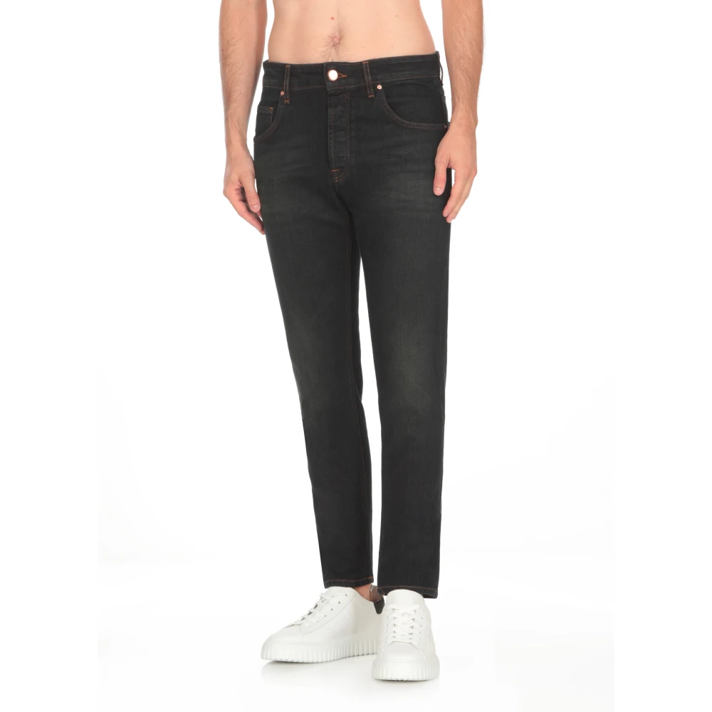 Don The Fuller Donkerblauwe Katoenen Jeans met Vijf Zakken Blue Heren
