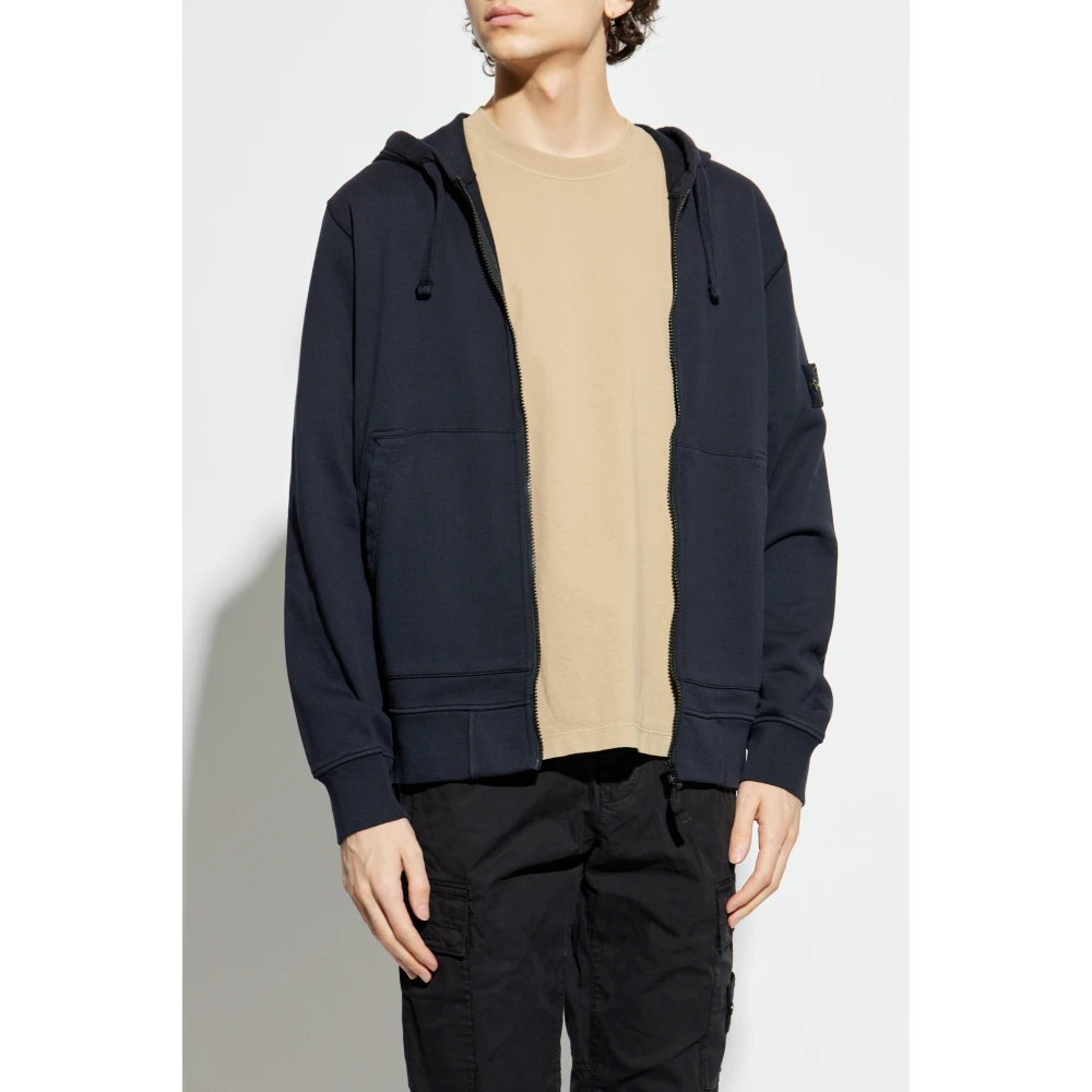 Stone Island Hoodie Blue Heren