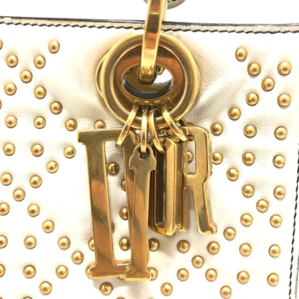 Dior Vintage Pre-owned Leather dior-bags White Dames