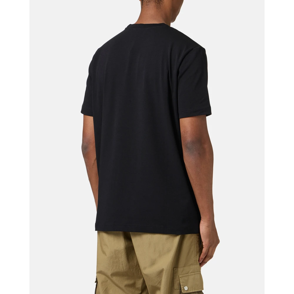 Iceberg Zwarte stretch katoenen T-shirt met Spongebob print Black Heren
