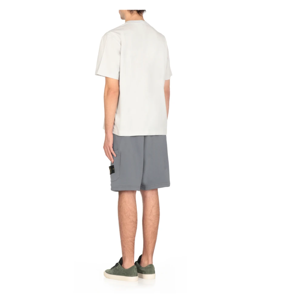 Stone Island Lichtblauw T-shirt en Polo Blue Heren