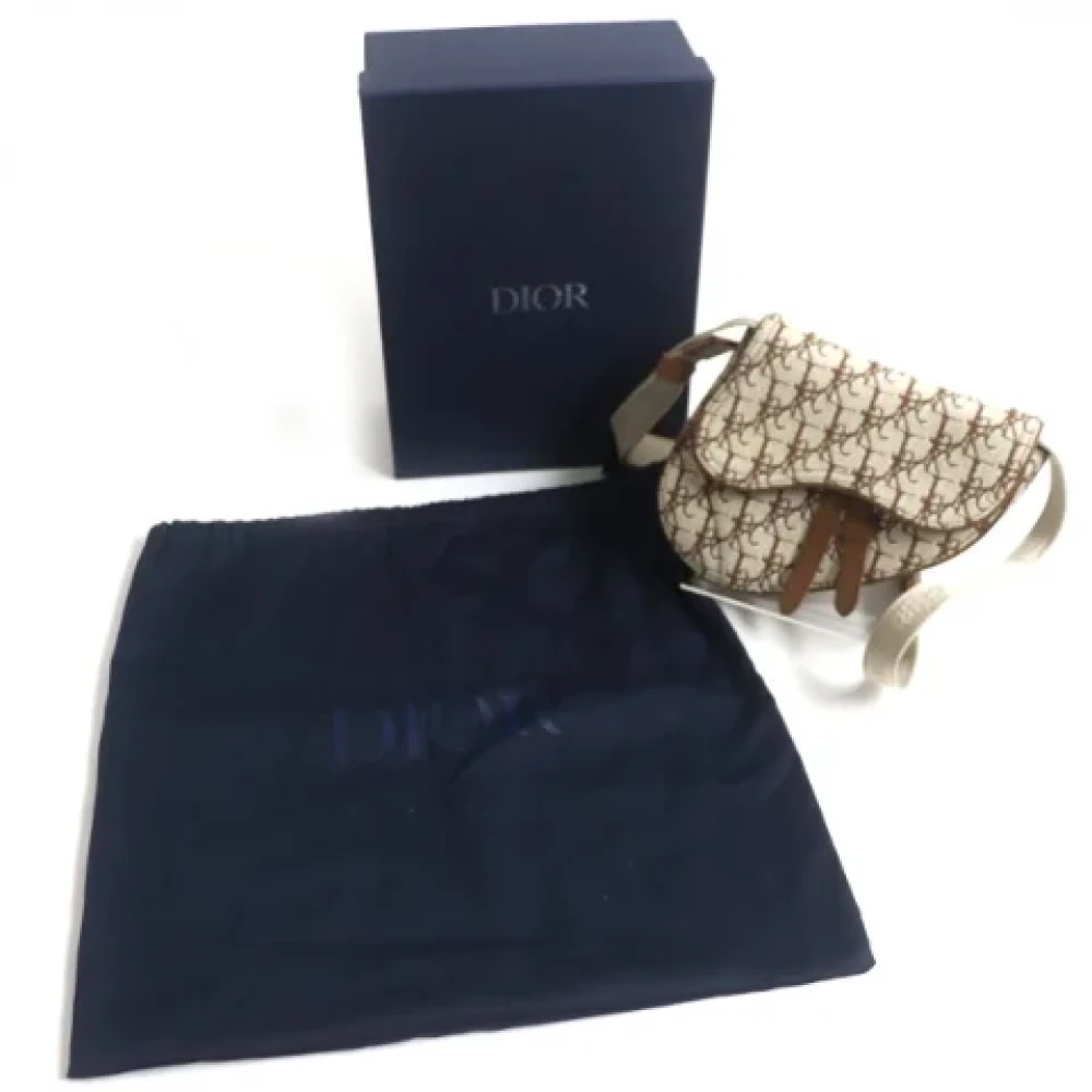 Dior Vintage Pre-owned Canvas dior-bags Brown Dames