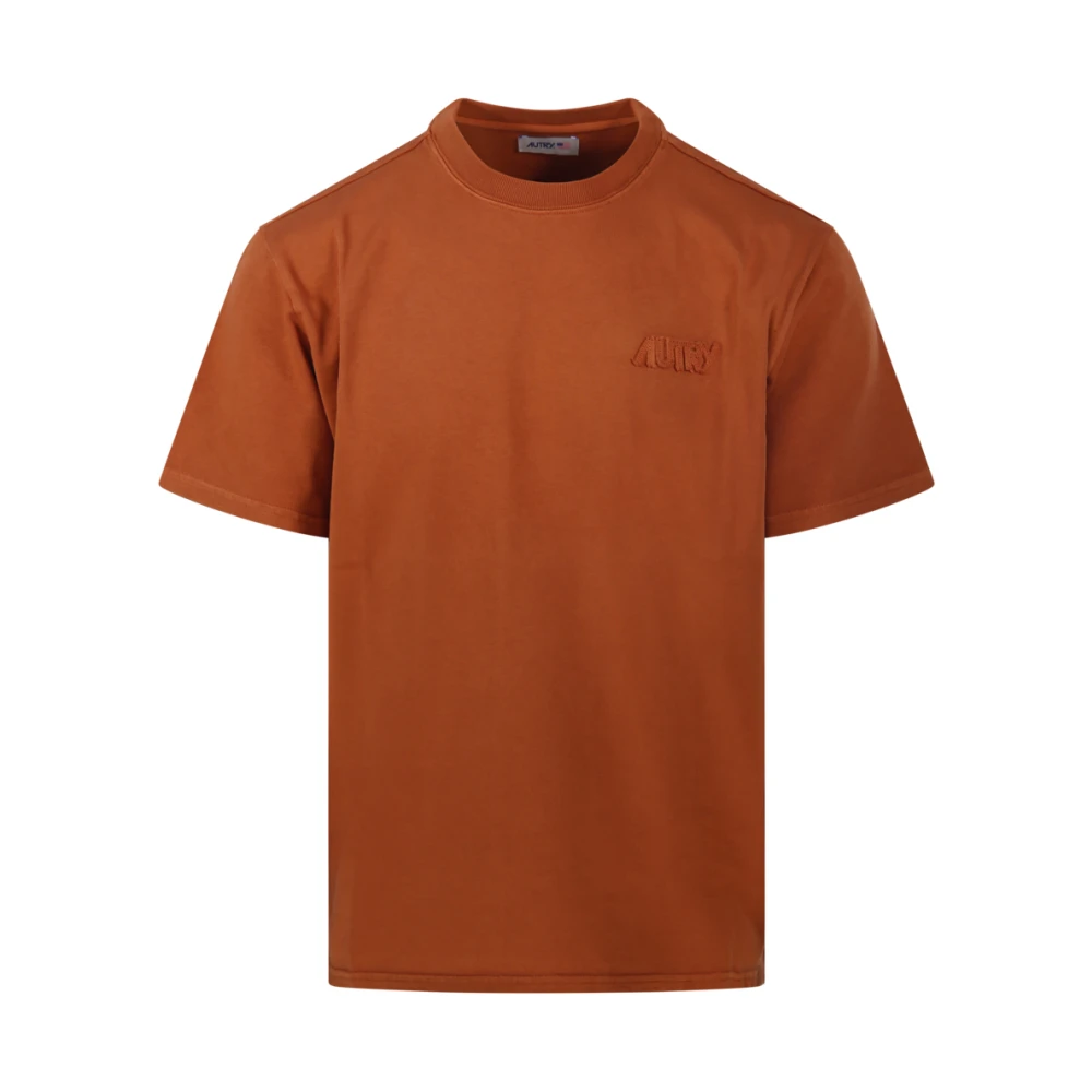Autry Rust T-shirt voor mannen Brown Heren
