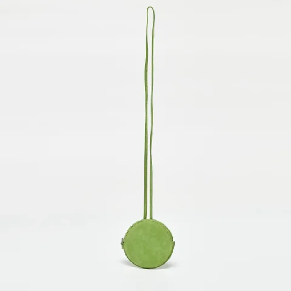 Jacquemus Pre-owned Suede wallets Green Dames