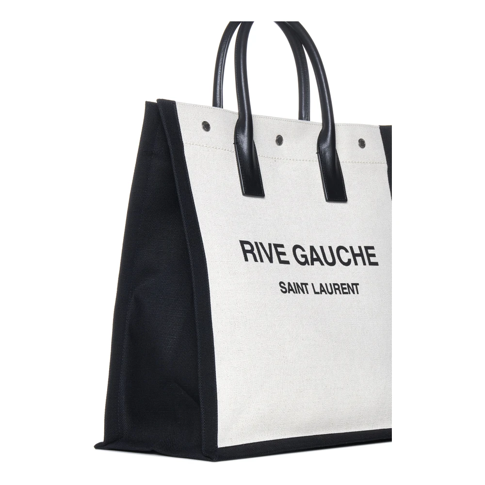 Saint Laurent Rive Gauche Tote Bag White Heren
