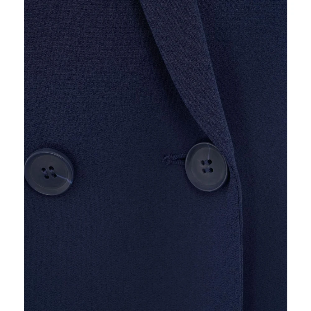Twinset Elegante Jas Blue Dames