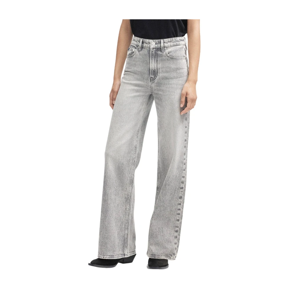 Denham The Jeanmaker Wide Jeans Gray Dames