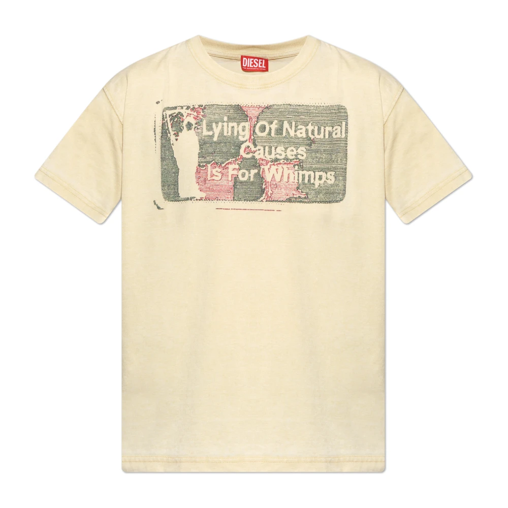Diesel - Tops > T-Shirts - Beige - Diesel - Modalova