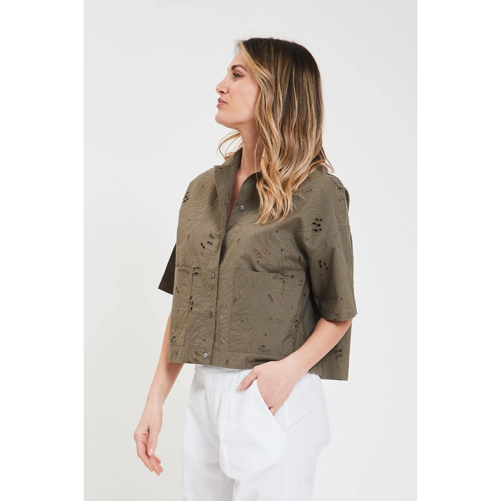 Alpha Studio Mini Overhemd Green Dames