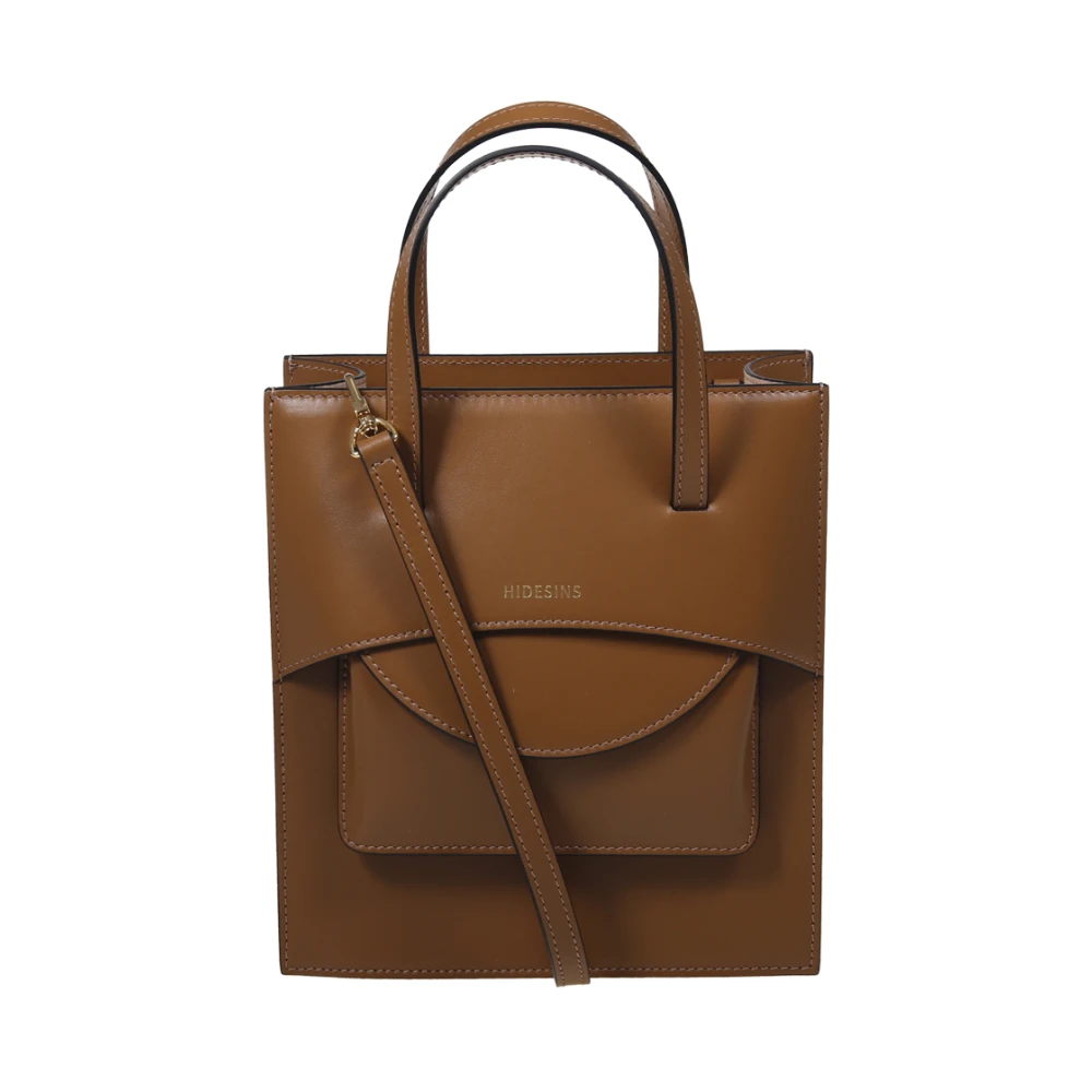 Hidesins Women's Brown Handbags, One Size, Pocket M Bag