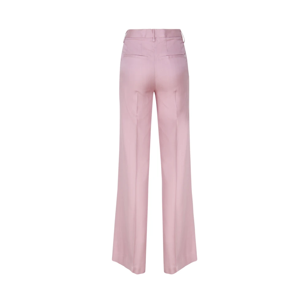 Dondup Katoen Elastaan Broek Pink Dames