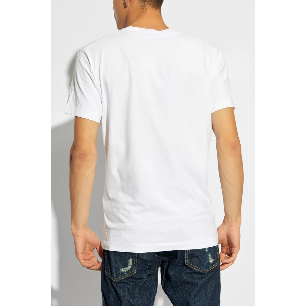 Dsquared2 T-shirt met print White Heren
