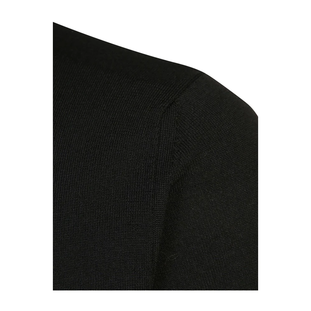 Zanone Zwart Crew Neck Sweater Black Heren