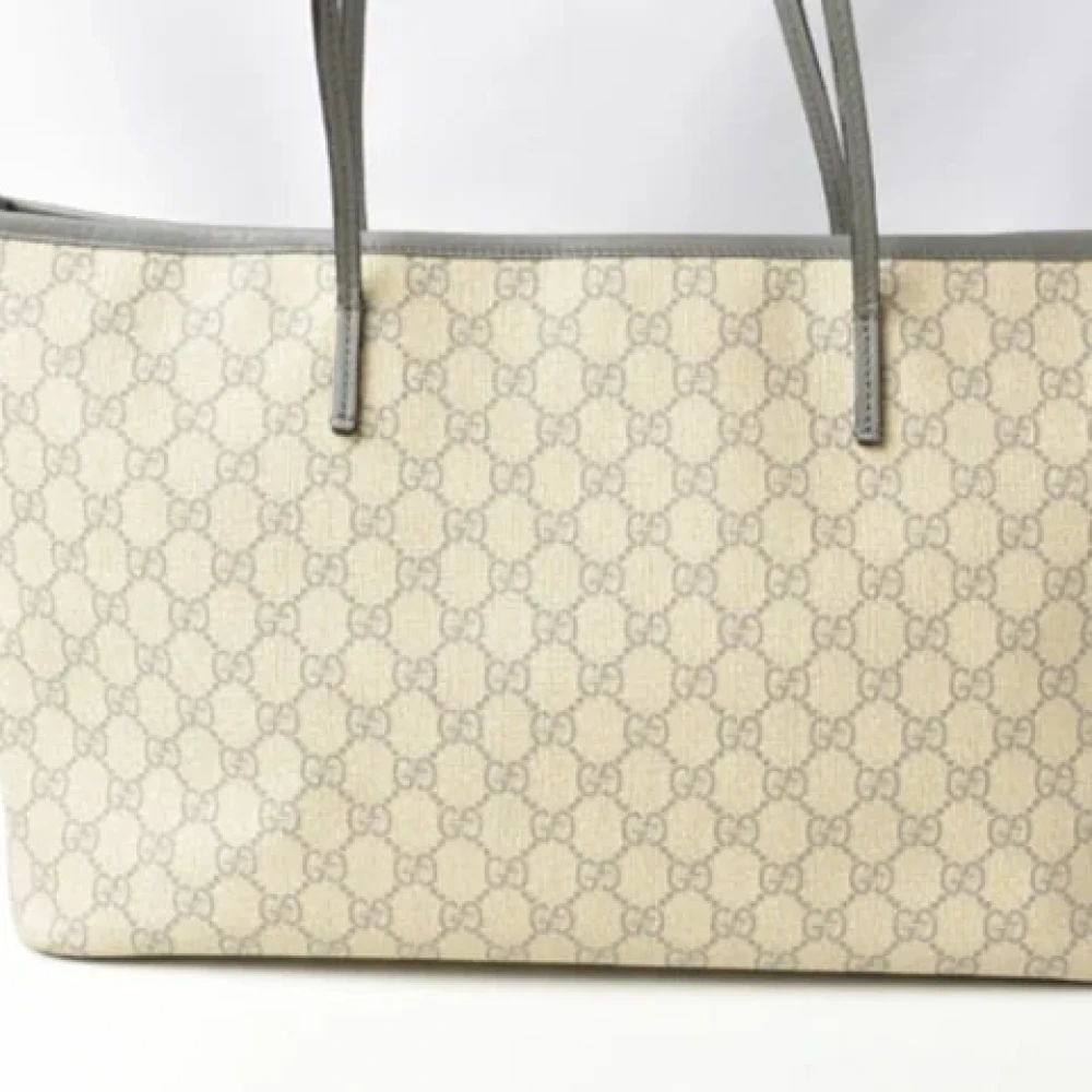 Gucci Vintage Pre-owned Canvas gucci-bags Beige Dames