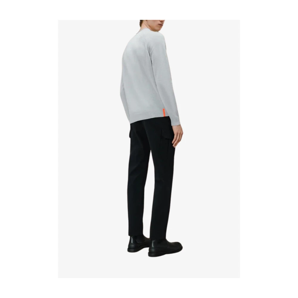 RRD Grijze Chenille Crewneck Sweater Gray Heren
