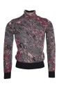 pull-a-col-roule-graphique-multicolore-homme