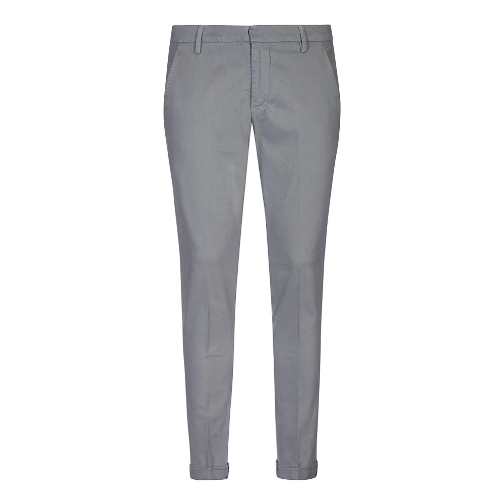 Dondup Slim Chino Broek in Grijs Gray Heren