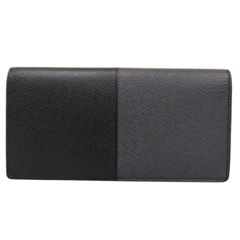 Louis Vuitton Vintage Pre-owned Leather wallets Gray Heren