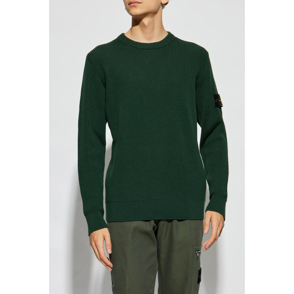 Stone Island Wollen trui Green Heren