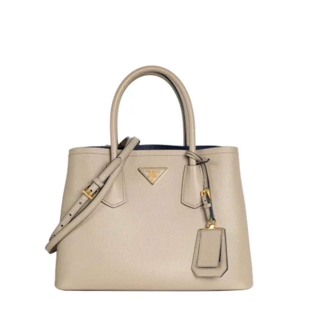 Prada Vintage Pre-owned Leather prada-bags Gray Dames