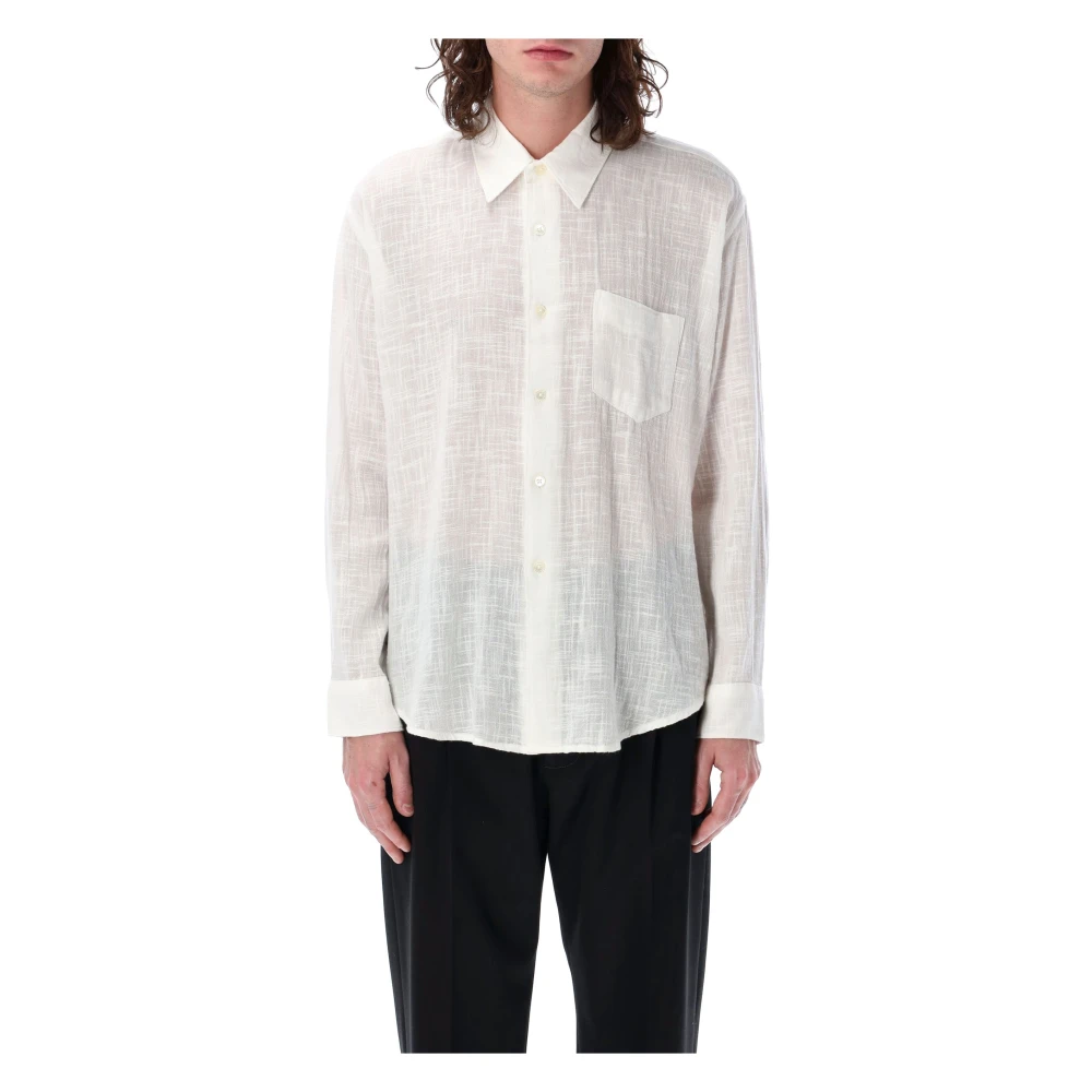 Our Legacy Off White Sheer Coco Shirt White Heren