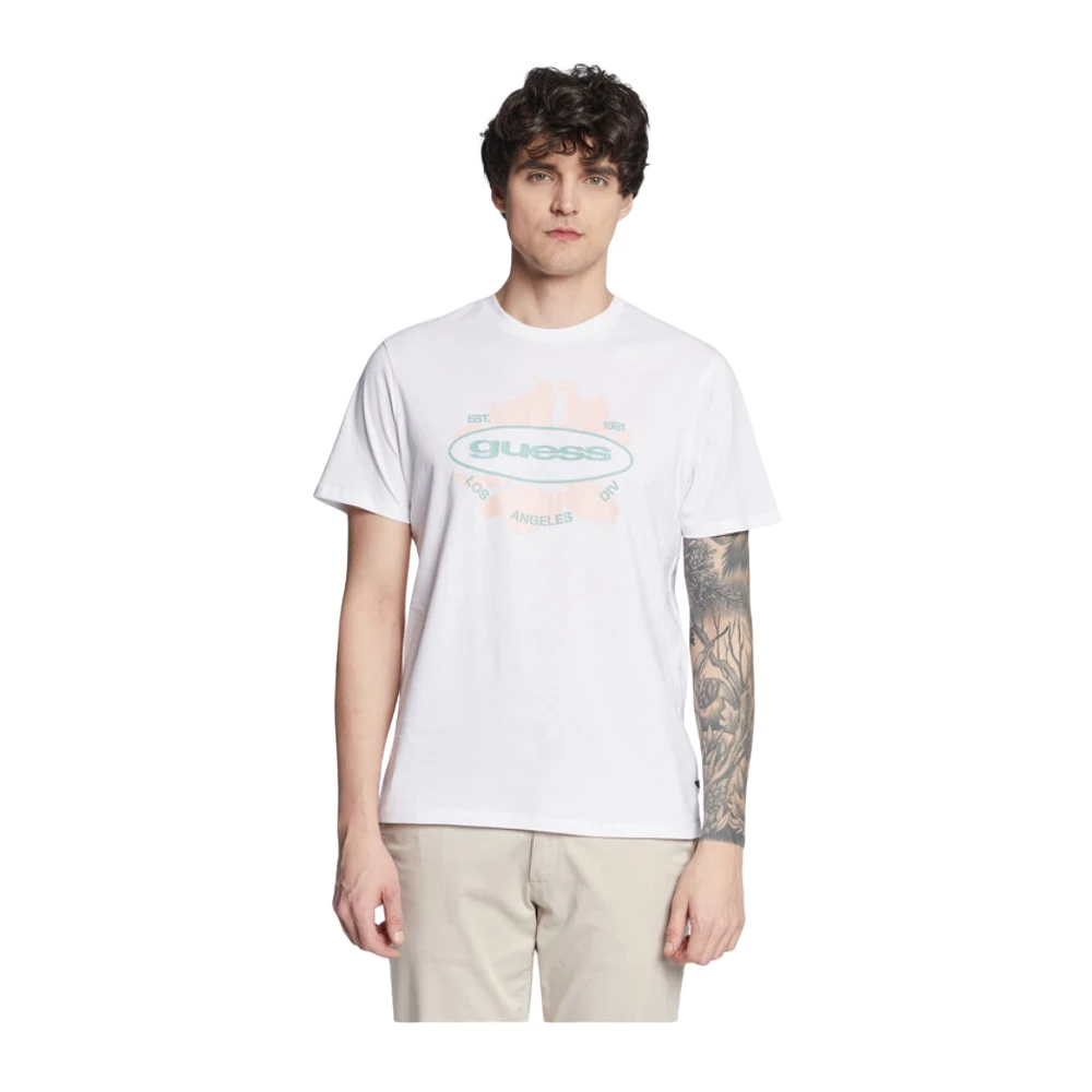 Guess - Tops > T-Shirts - White - Guess - Modalova