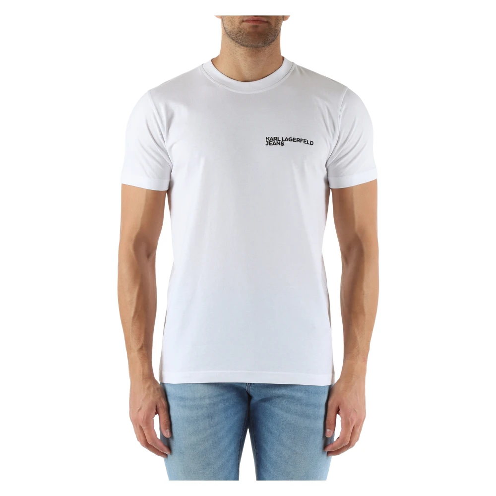 Karl Lagerfeld Organische Katoen Slim Fit T-shirt White Heren