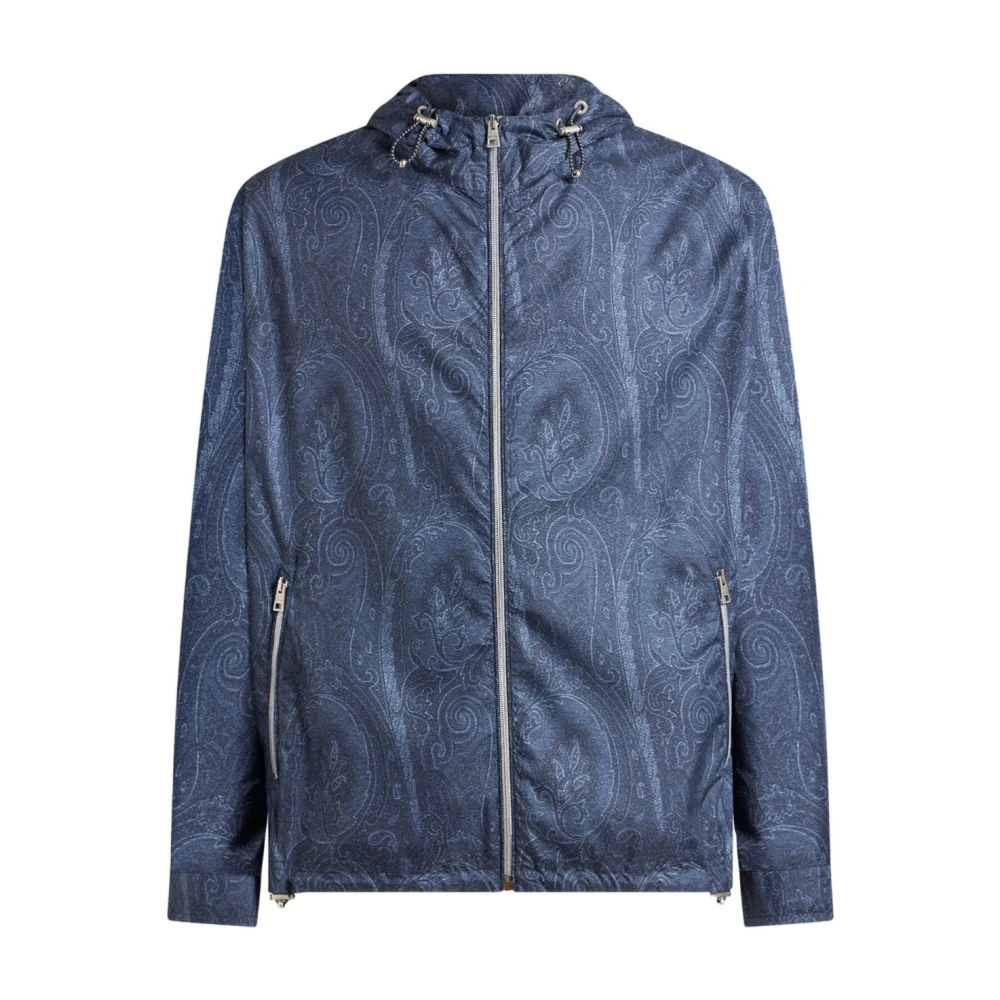 ETRO Blauwe Stijlvolle Jassen voor Mannen Blue Heren