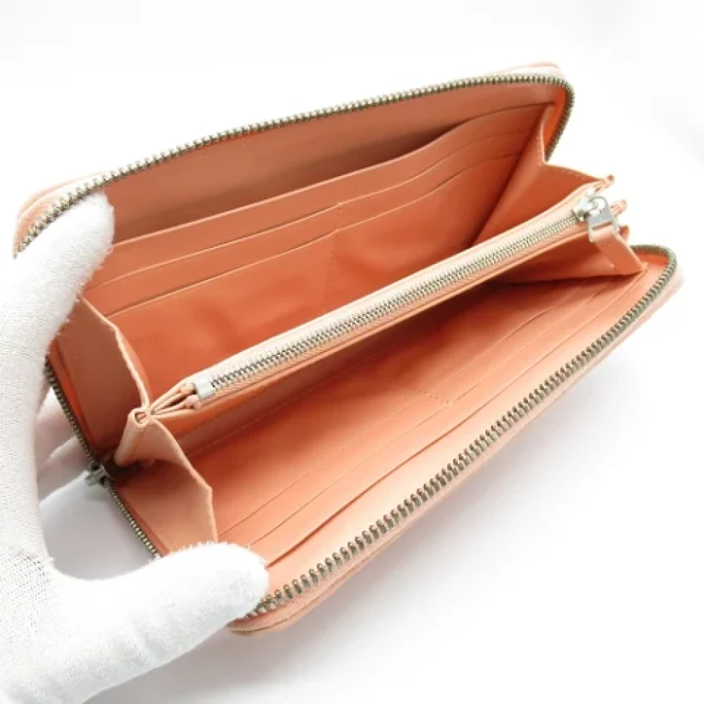 Bottega Veneta Vintage Pre-owned Leather wallets Pink Dames