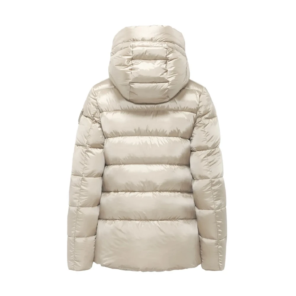 BomBoogie Grijze Korte Gewatteerde Hoodiejas Gray Dames