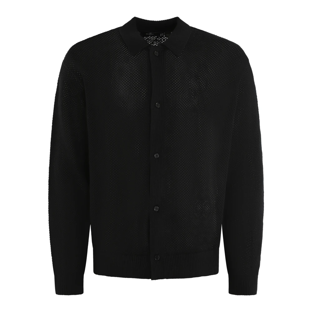 Represent Mesh Gebreid Langemouwshirt Black Heren
