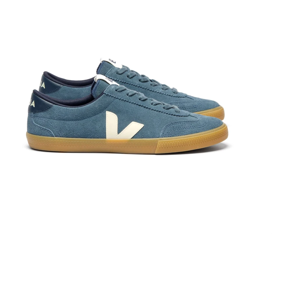 Veja Volley Suede Heren Schoenen Blauw
