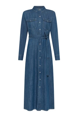 robe-chemisier-en-denim-avec-ceinture