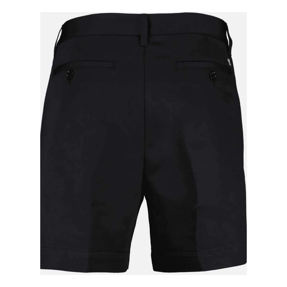 Ami Paris Klassieke Satijnen Chino Shorts Black Heren
