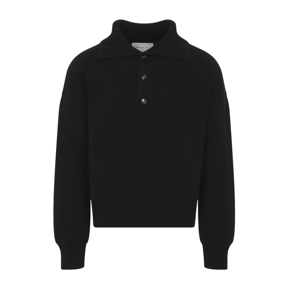 Ami Paris Uomo Nero Maglie, L, New,
