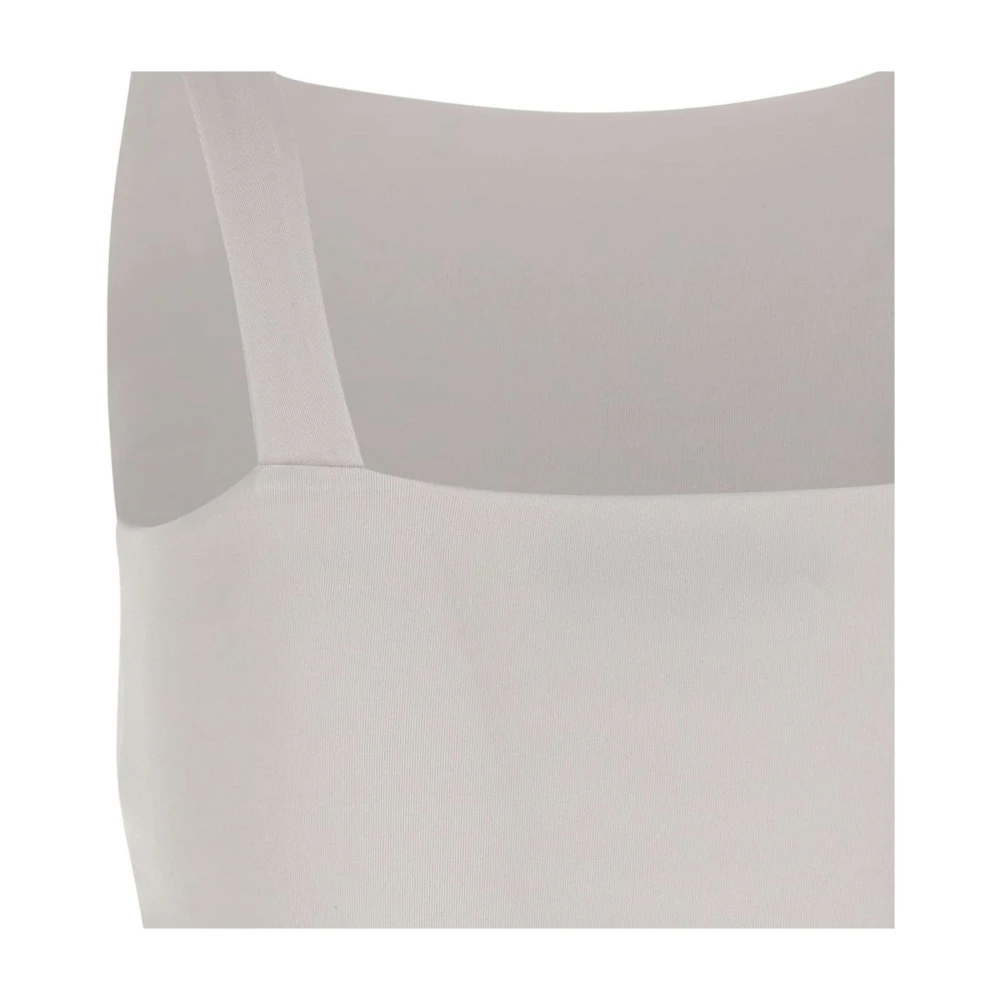 Remain Birger Christensen Witte Jersey Top Mouwloos Regular Fit White Dames