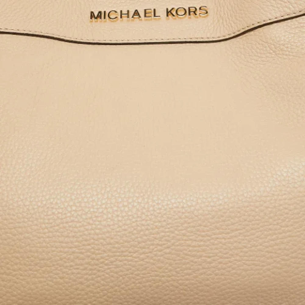 Michael Kors Pre-owned Leather shoulder-bags Beige Dames