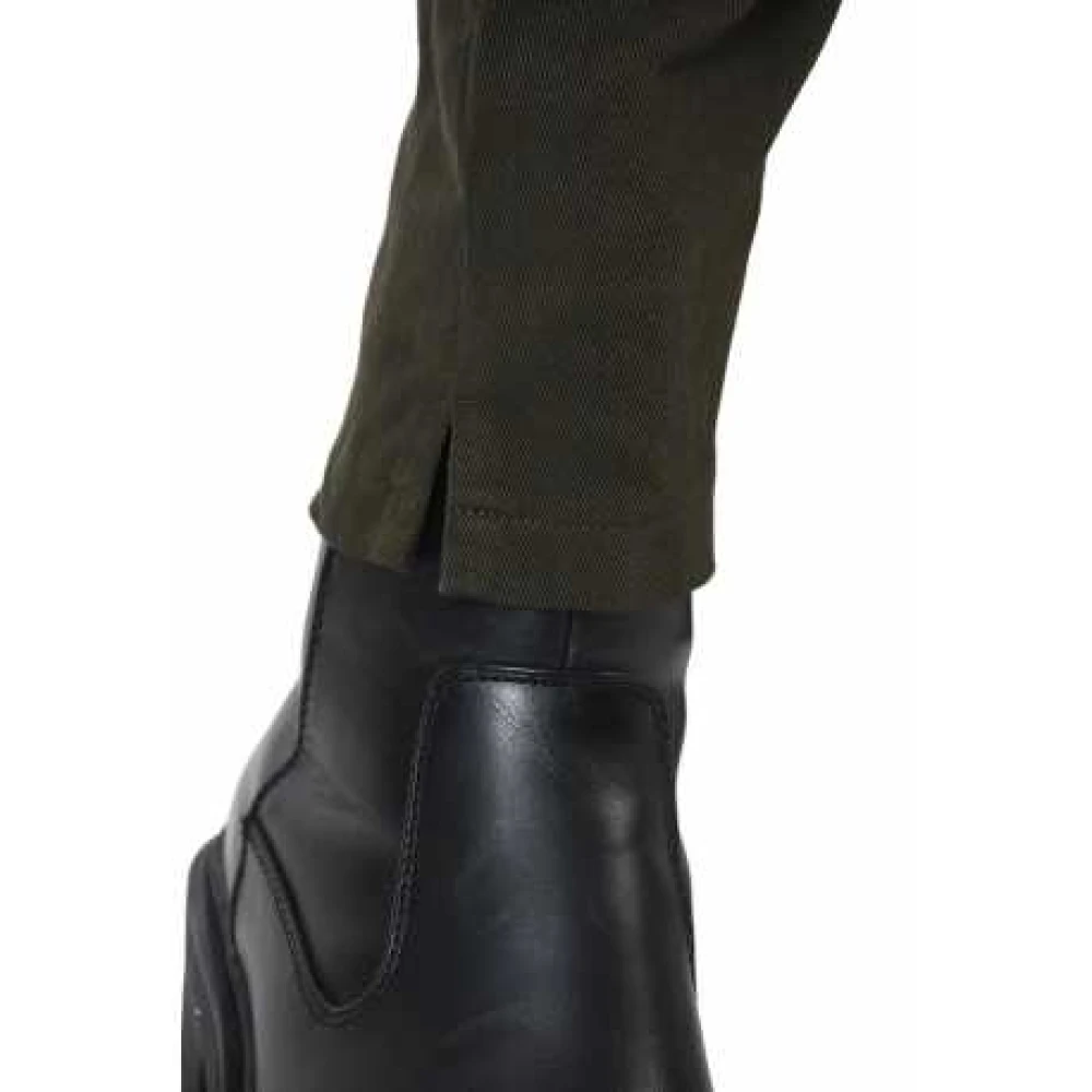 La Haine Inside Us Khaki Cargo Broek met Meerdere Ritszakken Green Heren