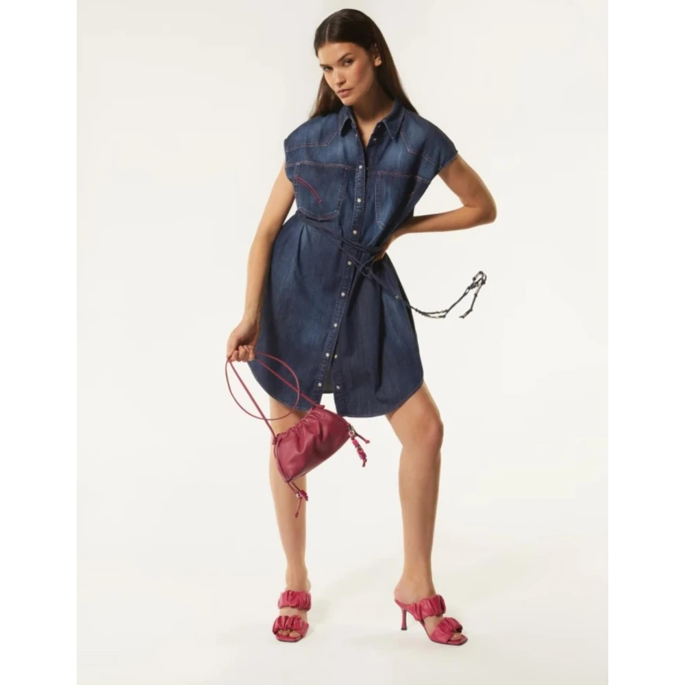 Dondup Elegante Jurk Blue Dames