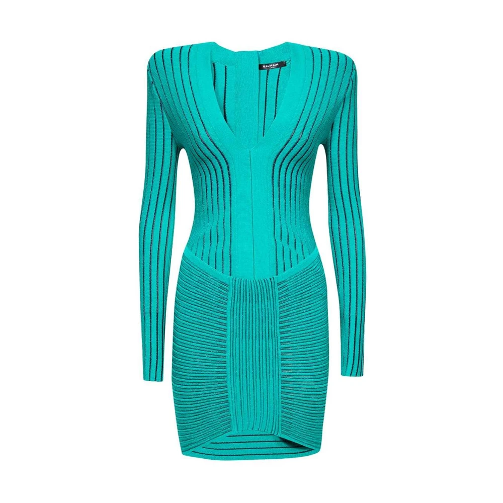 Balmain Elegante Avondjurk Green Dames