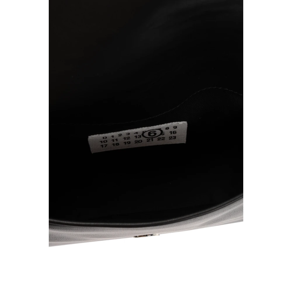 MM6 Maison Margiela Schoudertas met logoplaatje Black Dames