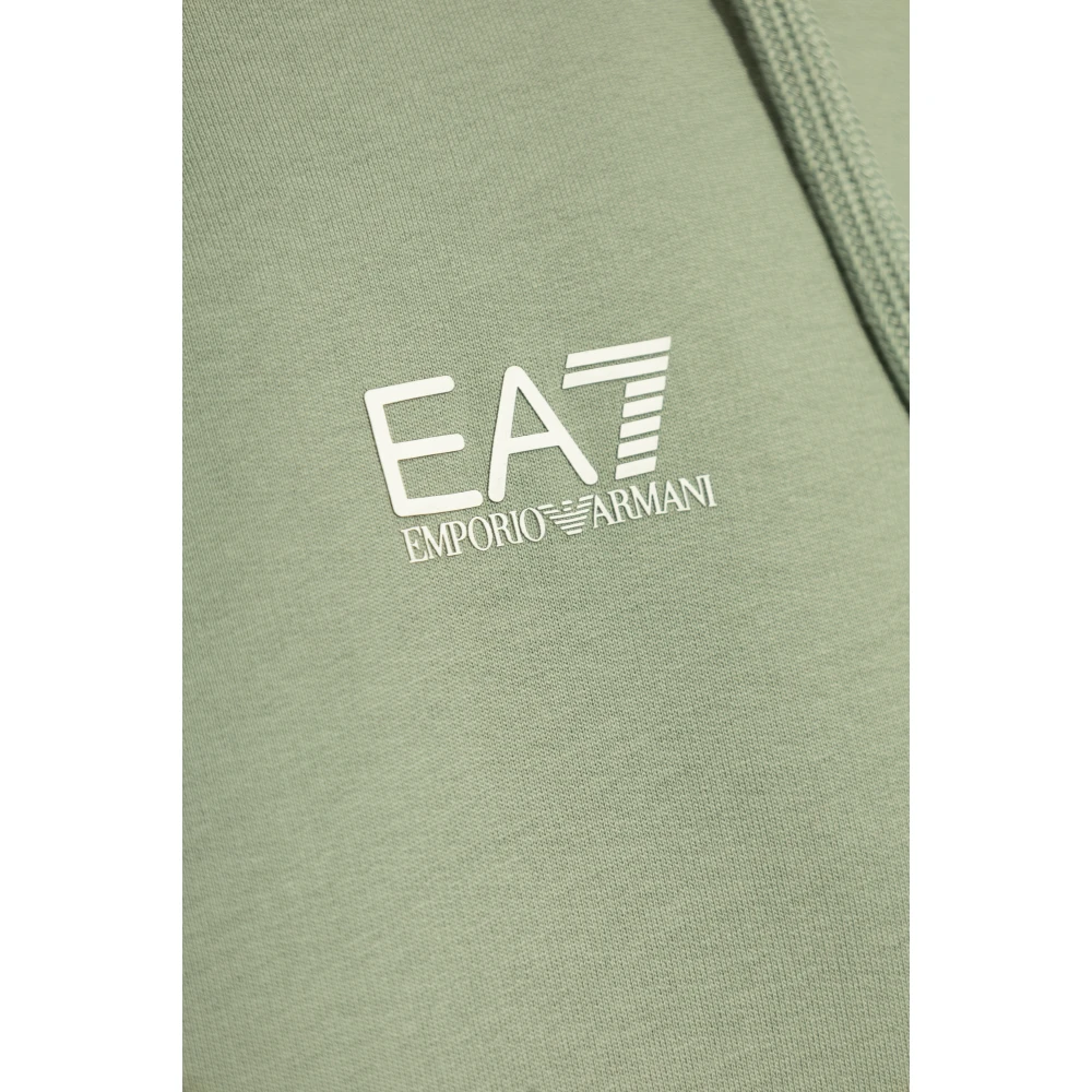 Emporio Armani EA7 Compleet: sweatshirt en sweatpants Green Heren