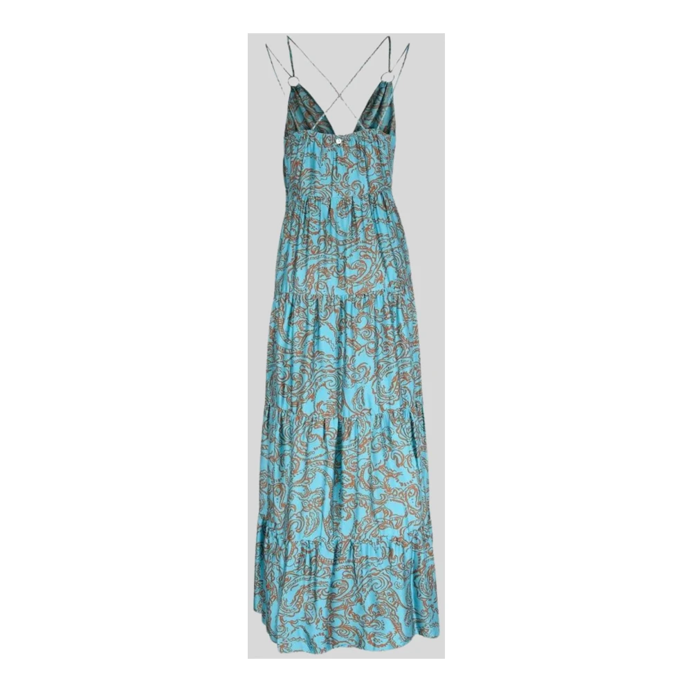 Liu Jo Satijnen V-hals Jurk Multicolor Dames