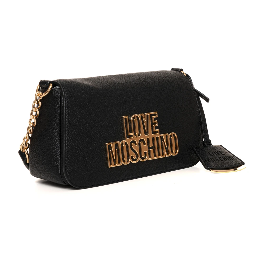 Love Moschino Stijlvolle Kleine Tas met Verstelbare Band Black Dames