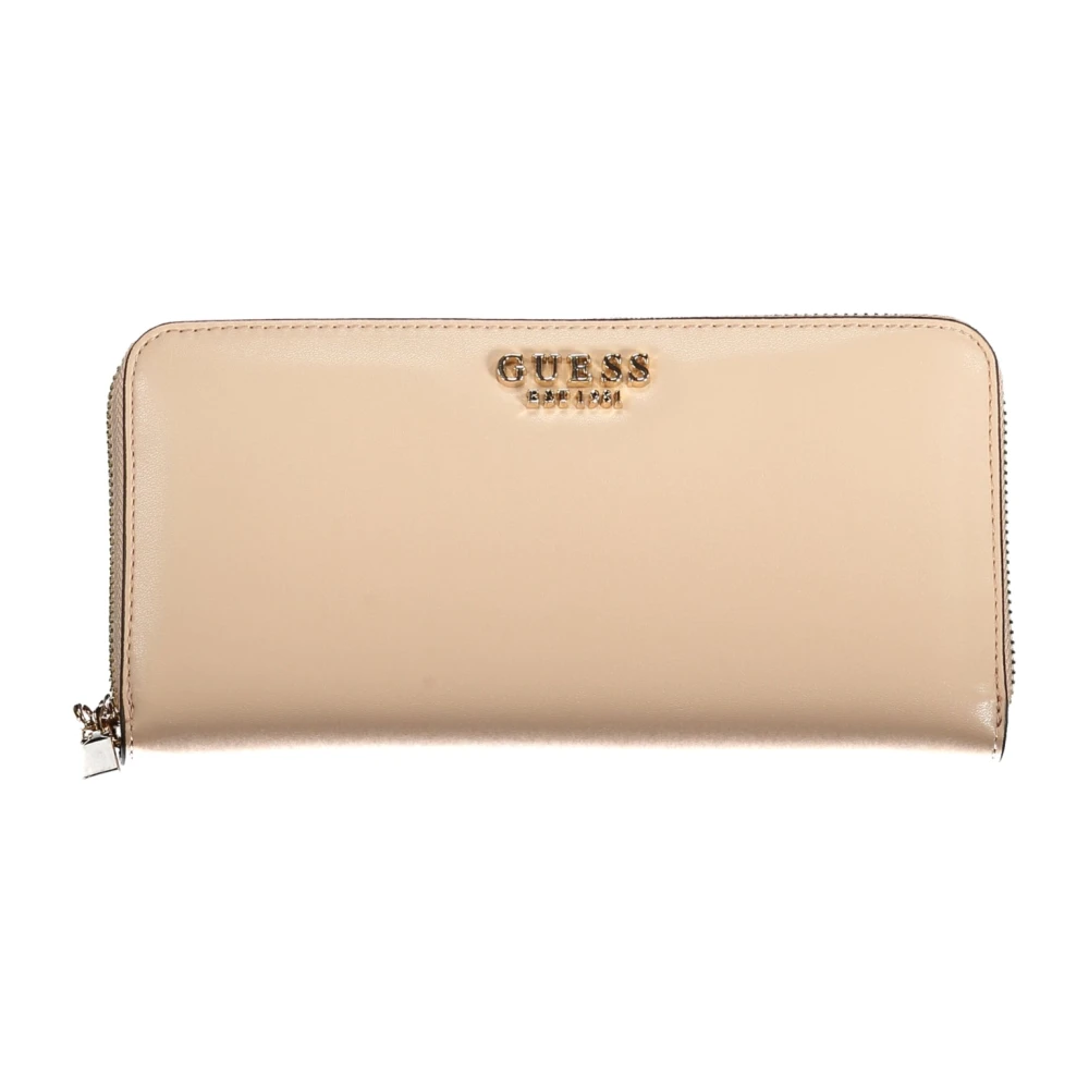 Guess Beige Portemonnee met Meerdere Compartimenten en Rits Beige Dames